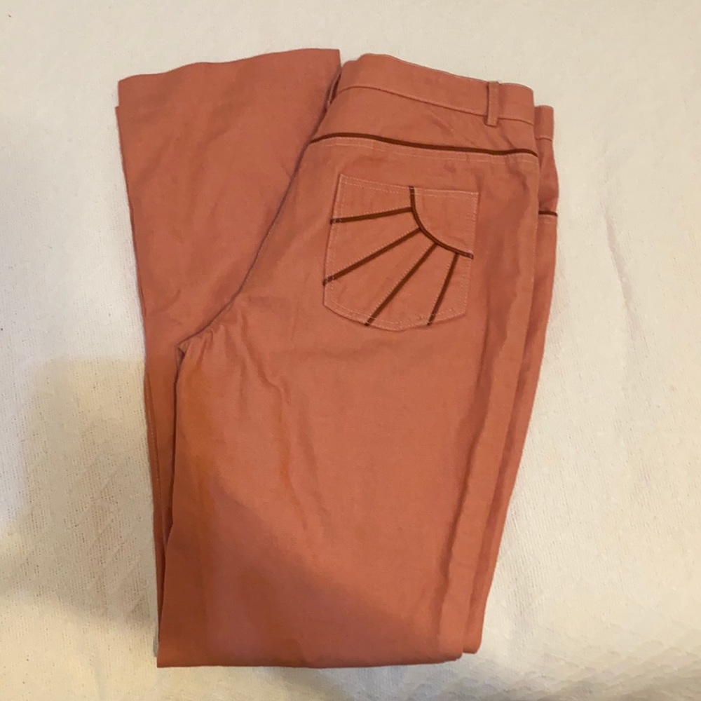 Straight Leg pants, orange, size 6